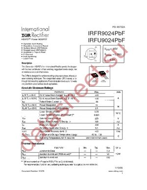 IRFR9024TRPBF datasheet  